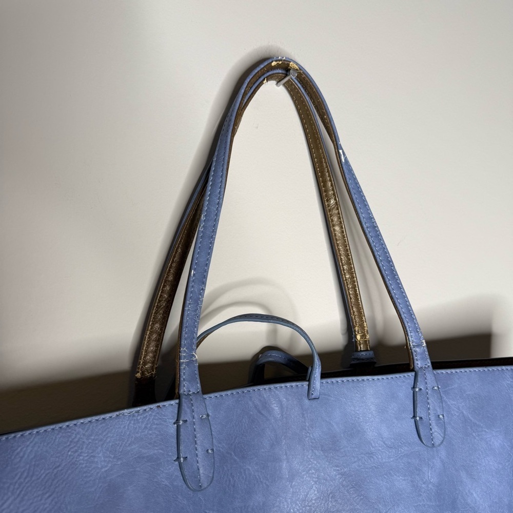 Sydney Love Blue vegan Leather Tote Bag - Picture 6 of 8